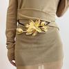 Exaggerated  Flower Belt PU Rope Belt Women Vintage Decorative Dresses Belt