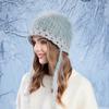Autumn Winter Plush Pullover Hat Women Wool Hat Coldproof Warm Knitted Hat
