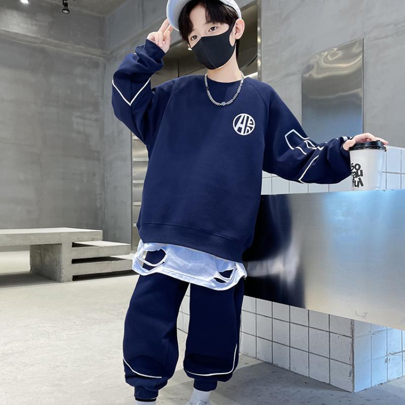 Jungen Sweatshirts + Hosen Kinder Anzüge 2PCS Set Baumwolle Frühling Herbst Baumwolle Jogginganzug Jugendliche Weihnachten Geschenk Kind