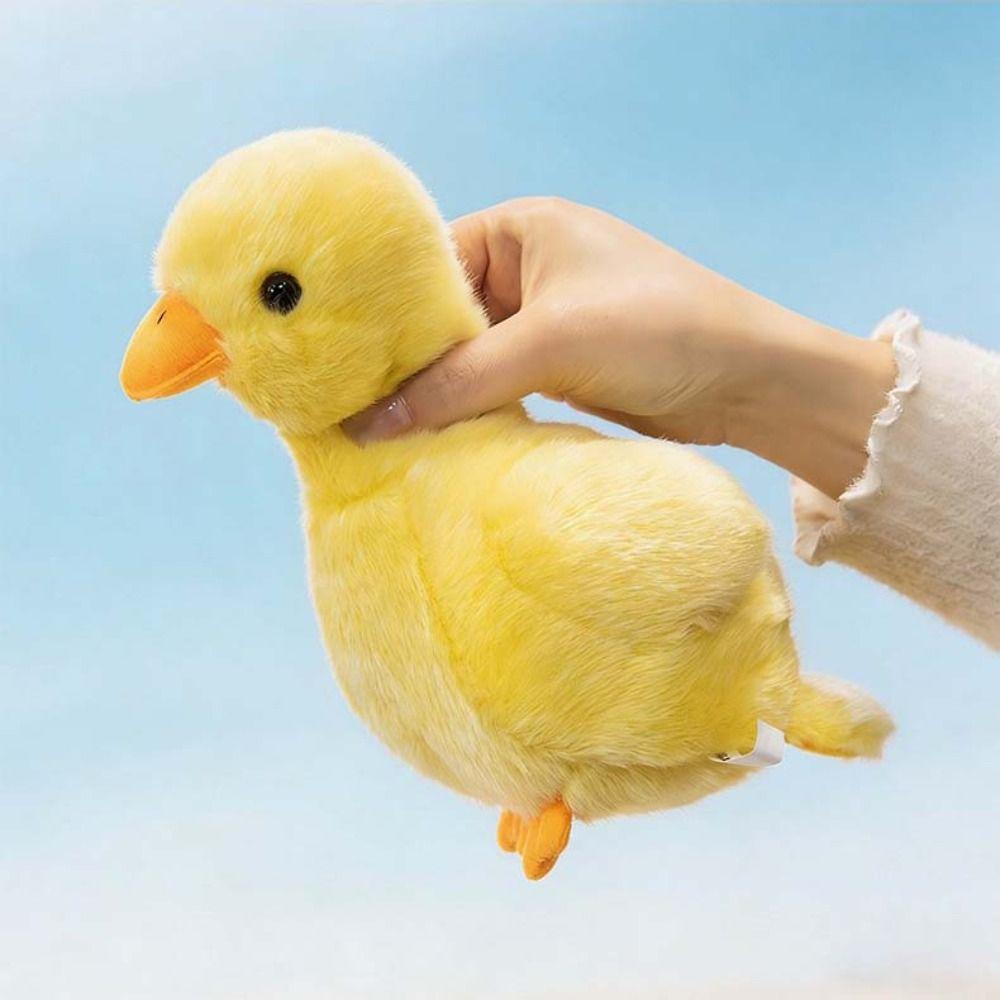 Home Decor Yellow Duck Plush Toy Soft Pillow Sitting Animals Plush  Children Gift