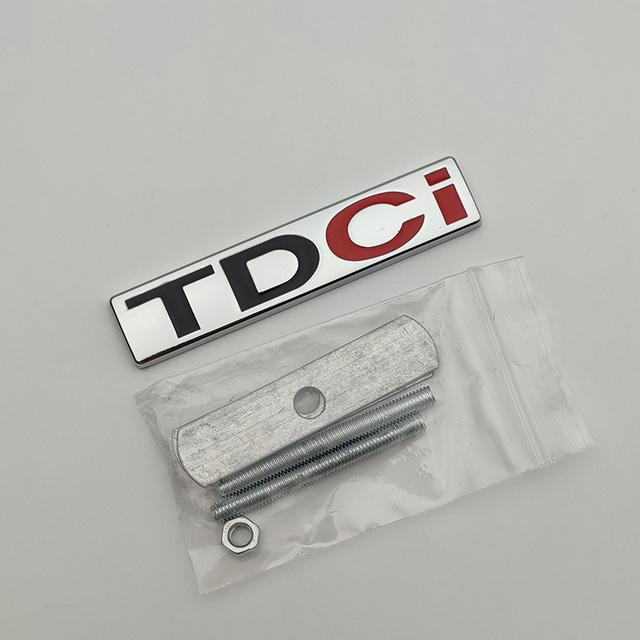 3d Metal Logo TDCI Odznaka Samochód Przedni Grill Emblem Trunk Naklejka Dla Fcous Mondeo C Max Fusion Fiesta TDCI Naklejki Akcesoria