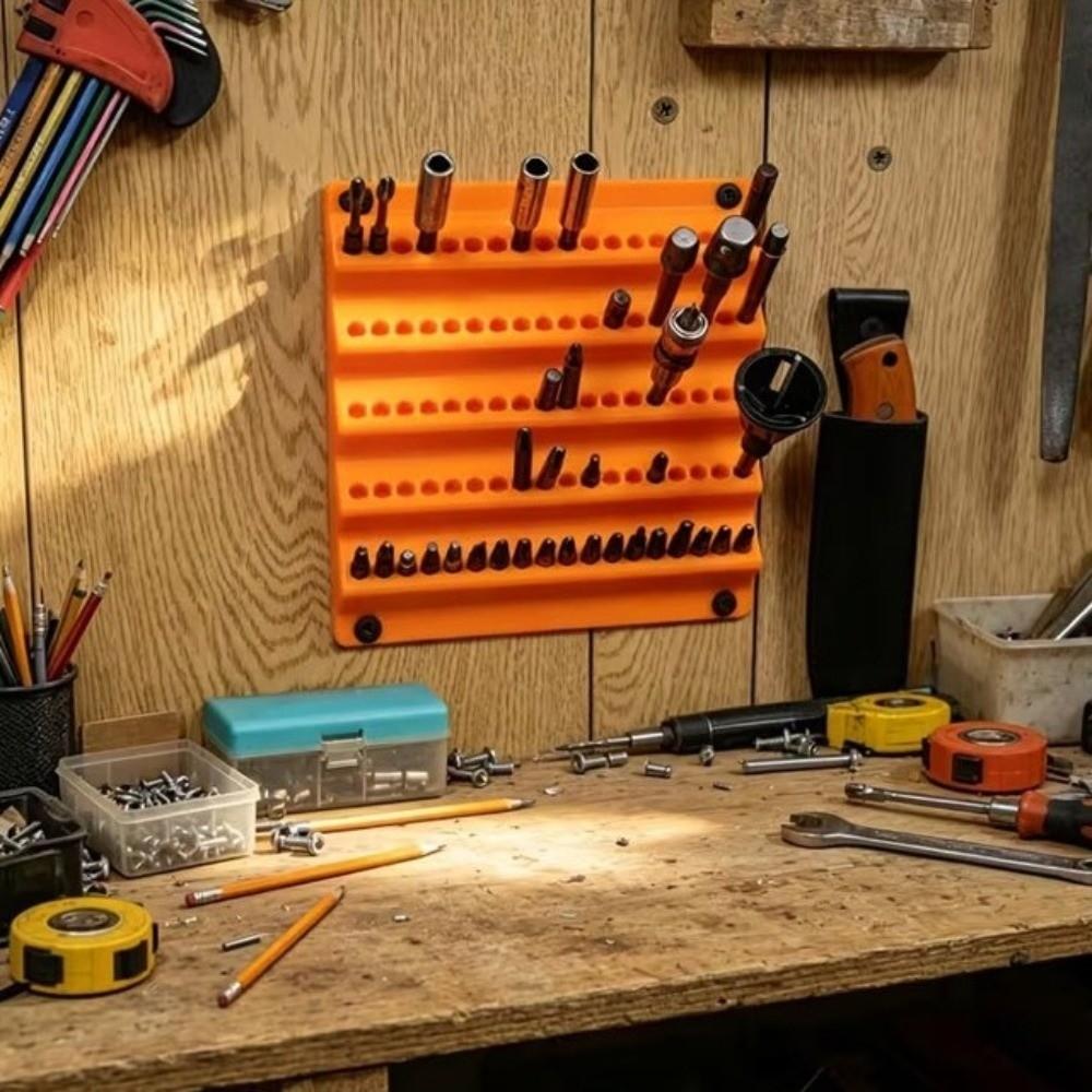 6.3mm Screwdriver Bit Organizer 3D Printing Drill Bit Storage Stand Professional Use