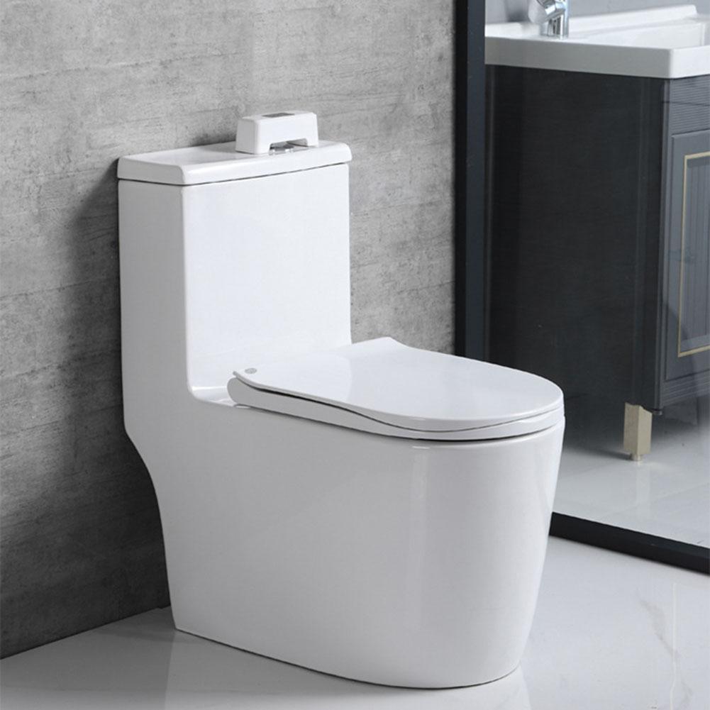 Automatic Sensor Toilet Flusher Keep Clean Touchless Toilet Flush Button Splash-Poof Cordless for Restaurant Hotel
