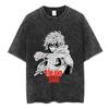 2026 Hot Sale Vinland Saga Thorfinn Manga Graphic T-shirt Men Vintage Washed Viking Anime Unisex Oversized Crew Neck Cotton Short Sleeve Tee Tops