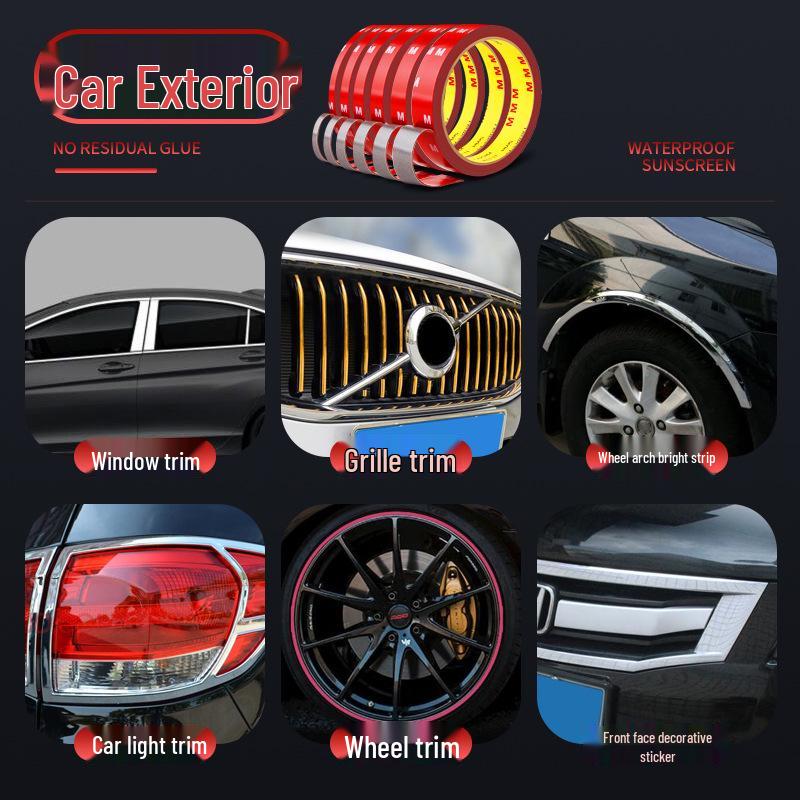 Akrylskum Dubbelsidig Tejp - Stark, Temperaturbeständig, Vattentät, Spårfri Tejp för Metall, Fotoramar, Namnskyltar och Bilar