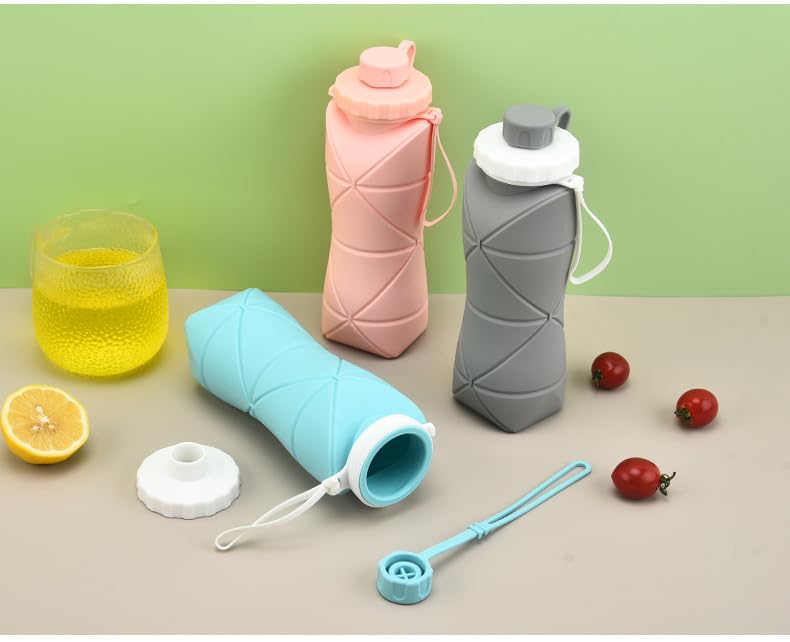 Foldable Water Portable Sports Water Large Capacity Silicone Foldable Water for Cycling and Made with Cold and Heat Suitable for Kids and Easy To Cold