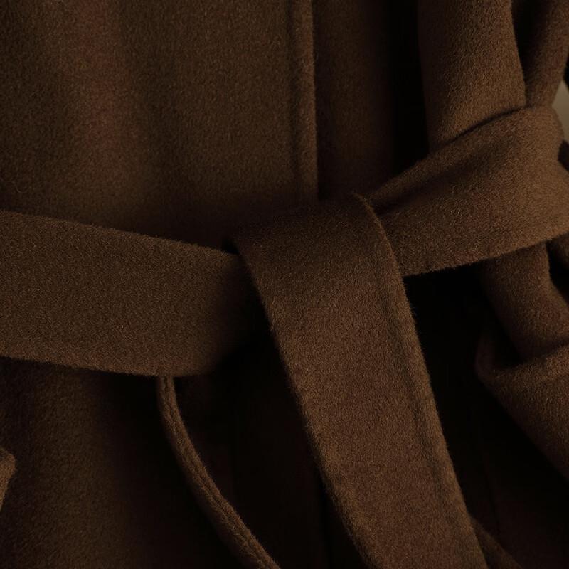 KAISER Women's Wool Double-Faced Mid-Length Overcoat