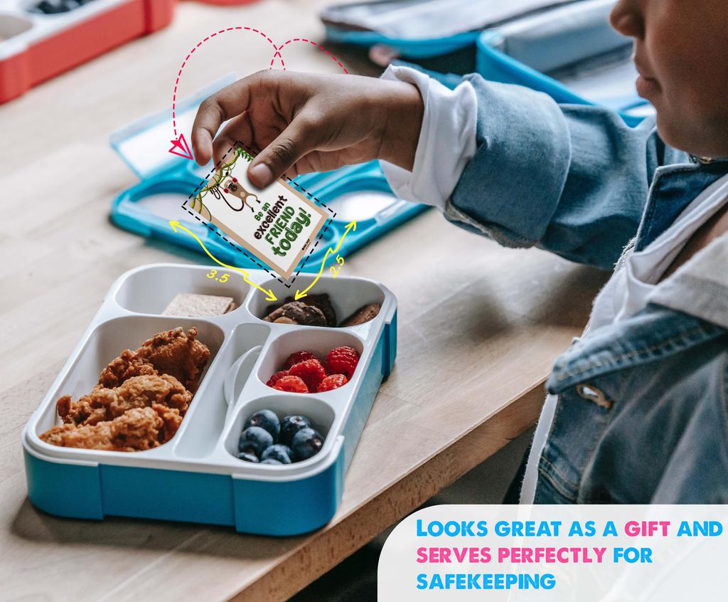 Inkdotpot 36 Karten Lunchbox-Notizen für Kinder, tägliche inspirierende Zeilen, glückliche Gedanken für Kinder, Schüler