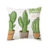 Cartoon Cactus Pattern Pillow Cover For Home Decor And Lounge Relaxation