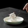 Cute Ceramic Puppy Incense Holder: Sandalwood Incense Burner & Tea Ceremony Ornament for Home Decor
