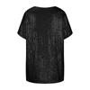 Pailletten-Tanktops für Damen, ärmellos, glänzend, Party-Shirts, Pailletten-T-Shirt