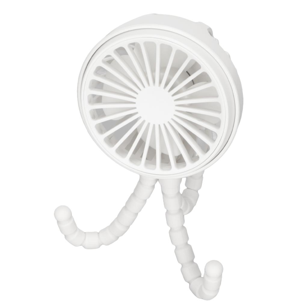 Mini Portable Fan 3 Speed 360 Degrees  Rotatable Rechargeable Desktop Fan with Flexible Tripod for Office