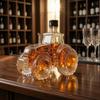 Traktorförmiger Whiskey-Karaffe, 300 ml Weinflasche mit Deckel, Klare Glasflasche für Whiskey Wein Spirituosen, Einzigartiges Neuheit Barzubehör
