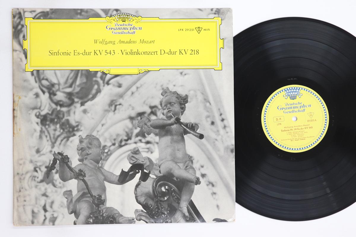 

LP Record EUGEN JOCHM, SINFONIE ORCHESTER DES - Mozart Sinfonie Nr39 Es Dur Kv543 / LPX29251 DEUTSCHE GRAMMO 1958 Germany Classical Used