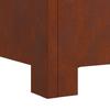 Fire Pit Brown 60 X 60 X 30 Cm Weatherproof Steel