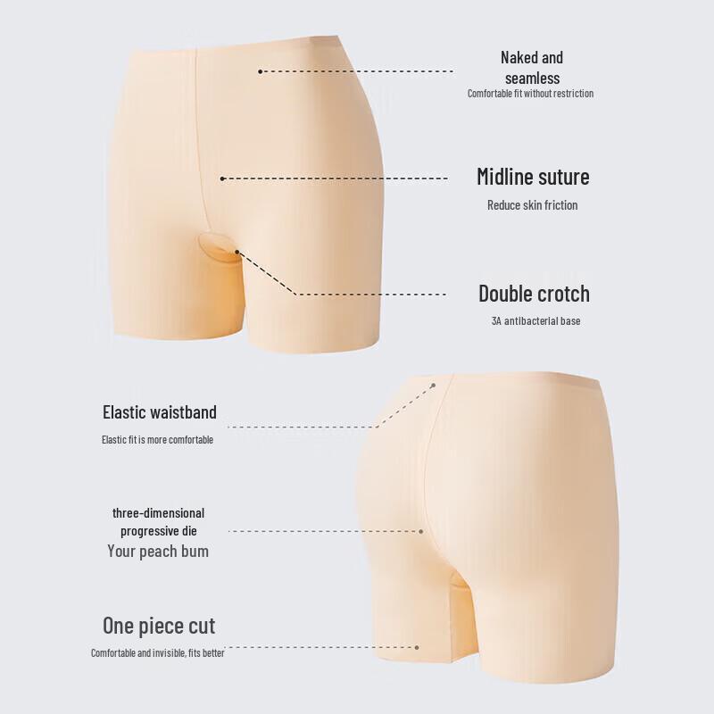 MIIOW Women's Seamless Anti-Exposure Safety Shorts