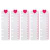 5Pcs 6 Hole Pre-Punched Binder Divider with Measuring Ruler Bendable Clear Plastic Bookmarks Ruler For Journal Notebook