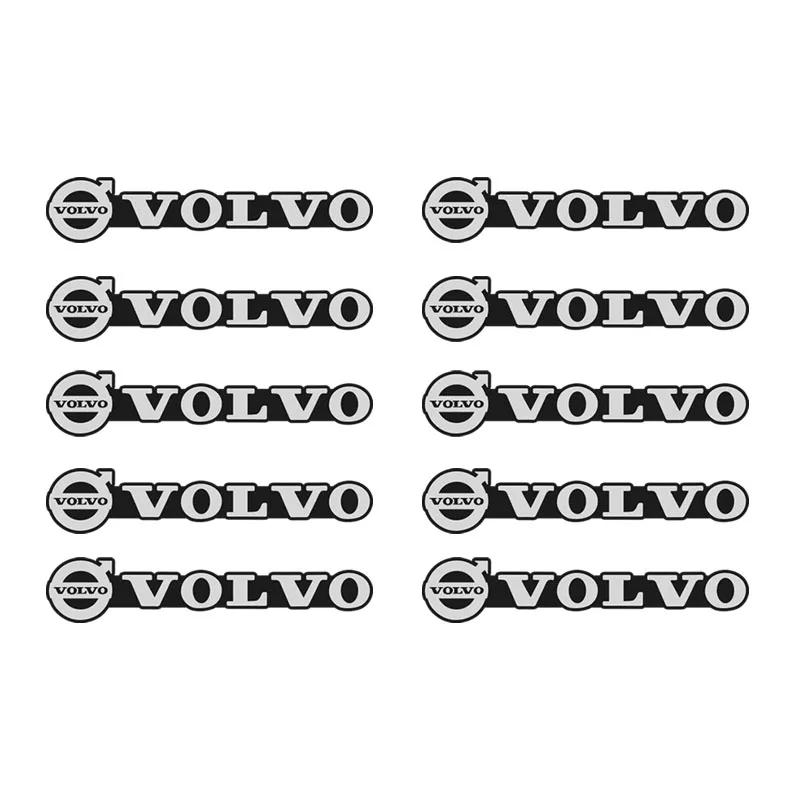 5/10 Piezas Pegatina Decorativa para Audio de Coche Insignia Emblema Insignia de Aluminio 3D para Volvo XC60 V50 V70 S90 Olestar XC40 S80 EX90 XC70 EX30 V90