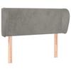 VidaXL Headboard with Ears Light Grey 103x23x78-88 Cm Velvet3116906