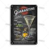 Mfoever Tin Sign Vintage Cocktail Recipe Metal Tin Sign Retro Bar Drink Menu Wall Art Decor for Pub Bar Man Cave Kitchen Rustic Iron Painting Pla