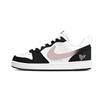 Nike Court Borough Heartbeat Shopping Bag Leather Abrasion Resistant Low Top Skateboard Shoes Women's Black Pink DV5456-104(Team2278-BOX)