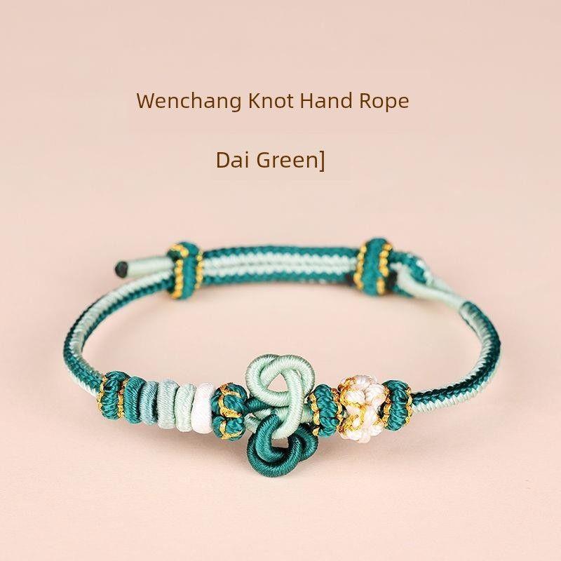 

Браслет «Одним мазком» Вступительный экзамен для публики Плечевой ремень Вступительный экзамен в среднюю школу Красный ручной ремешок Плечевой ремень Wenchang Jiedai Green Hand Circumference 14-18cm