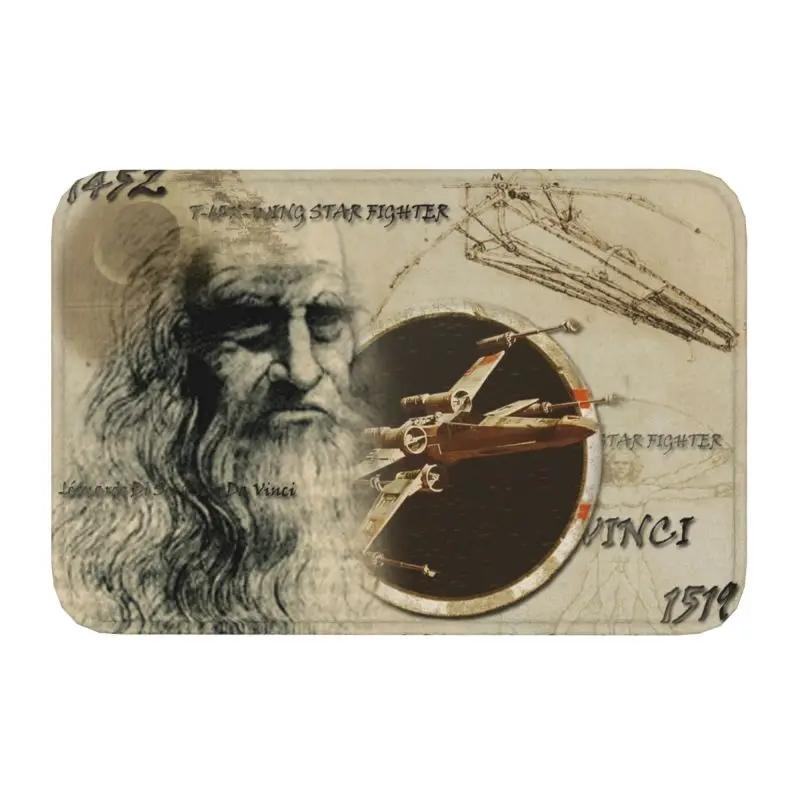 Personalized Classic Mona Lisa By Leonardo Da Vinci Doormat Mat Anti-Slip Painting Art Kitchen Bathroom Bedroom Rug Carpet