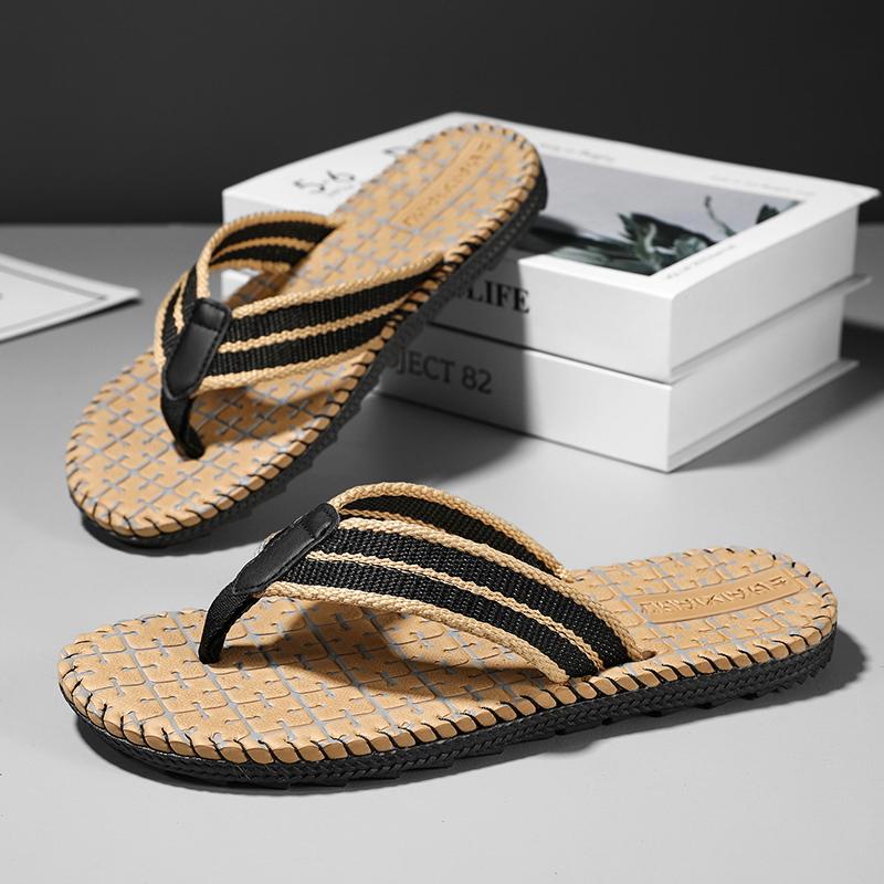 Slippers for Men Men's Flip Flops Flat Sandals Shoes for Men Soft and Comfortable Wear-resistant Non-Slip Sandals Beach New