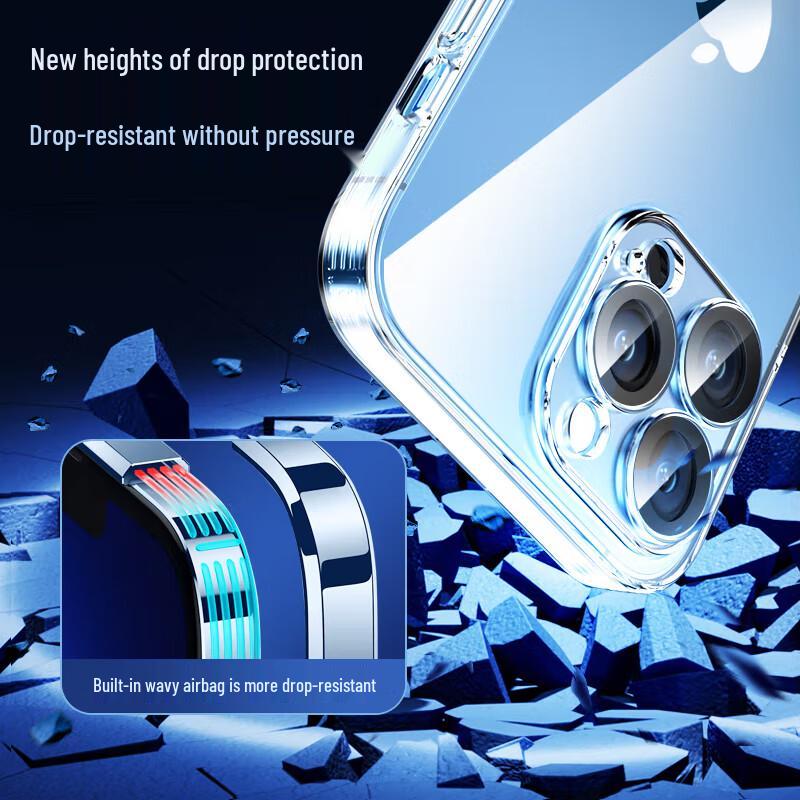 Pisen iPhone 14 Transparent Ultra-Thin Anti-Drop Phone Case