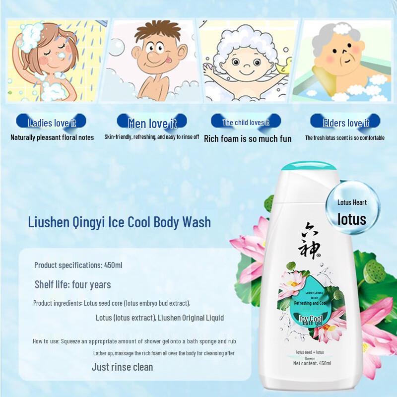 Liushen Refreshing Icy Cool Shower Gel
