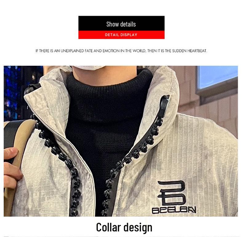 2025 Trendige Herren-Winter-Baumwolljacke mit Kapuze - Verdickter Kälteschutzmantel für Teenager und Studenten