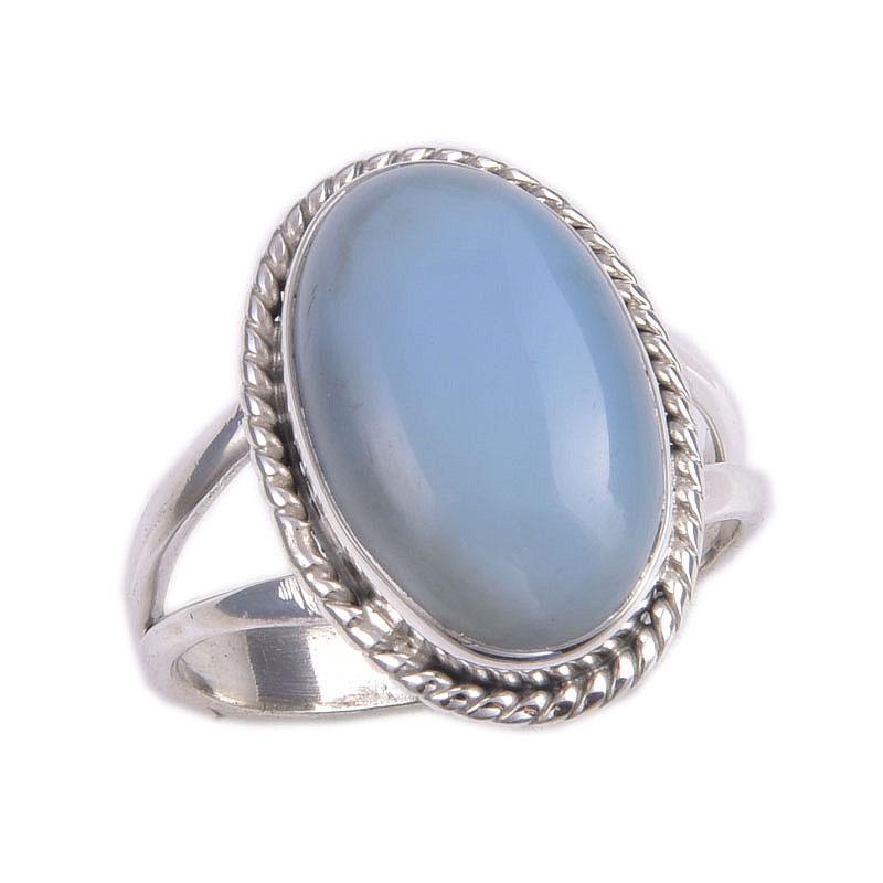 Natural Owyhee Opal Gemstone 925 Solid Sterling Silver Jewelry Ring S.6.5 q3l29