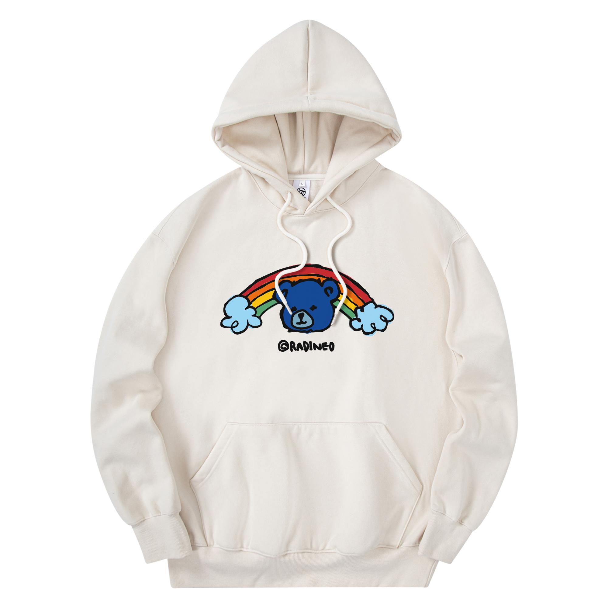 Radineo Rainbow Bear Hood Cream Cream (Cream)/M