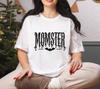 Momster Halloween Shirt, Spooky Mama T-Shirt, Funny Halloween Shirt for Mom, Dripping Font Monster Mom Tee, Retro Halloween Costume, Spooky