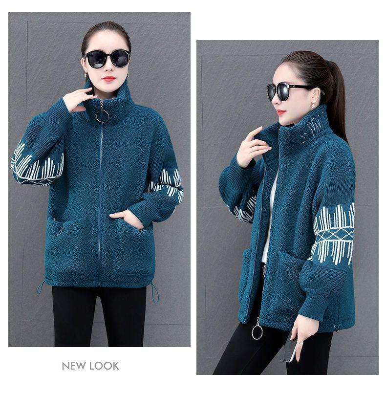 Stylish Double-Sided Coral Fleece Alpaca Wool Hoodie Jacket for Autumn/Winter