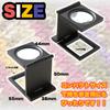 PhoenixLoupe Folding Stand Stripe Linen Tester for Measuring Fabric Threads Measuring Recordings Includes Case Magnifier, [10x Magnification] / /