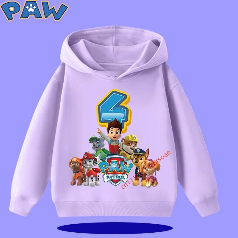 PAW Patrol Kids Hooded Sweatshirt 2026 New Style Boys' Sport Shirt Girls' Casual Shirt Sweatshirt Cartoon Print