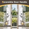Single Cylinder   Steel Door Handle Set Includes  Installation Screws For Safety
