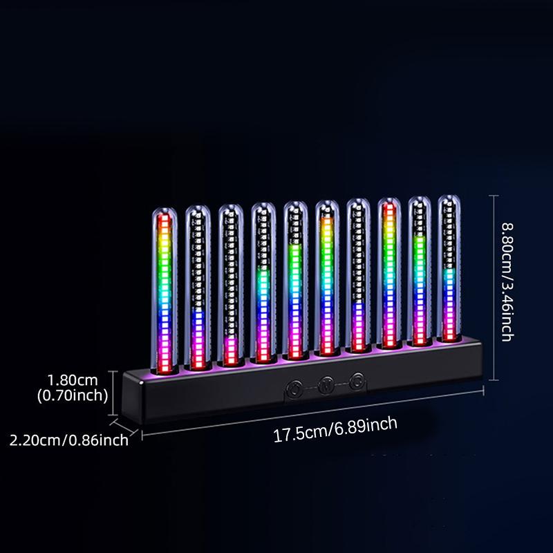 Car RGB Pickup Light Dynamic Gradient Sound Control Light Universal Air Vent Dashboard Car Interior Ornament Auto Interior Light