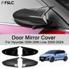 Car Rearview Accessories Door Mirror Cover For Hyundai I20N i20N Line -2024 Car Decoration Upgrade Modify A Car