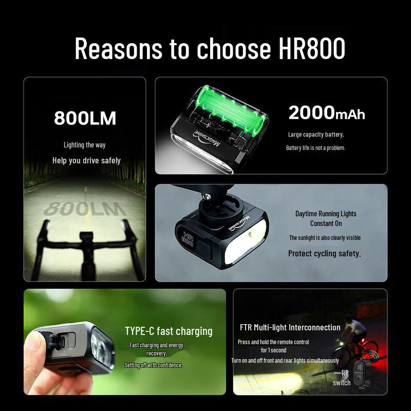 Magicshine HR800 Wireless Remote Bicycle Front Light