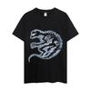 Street Life Art Font T Shirt Men Couple Combination Clothes Short Sleeve Collar Fashion Woman Cotton