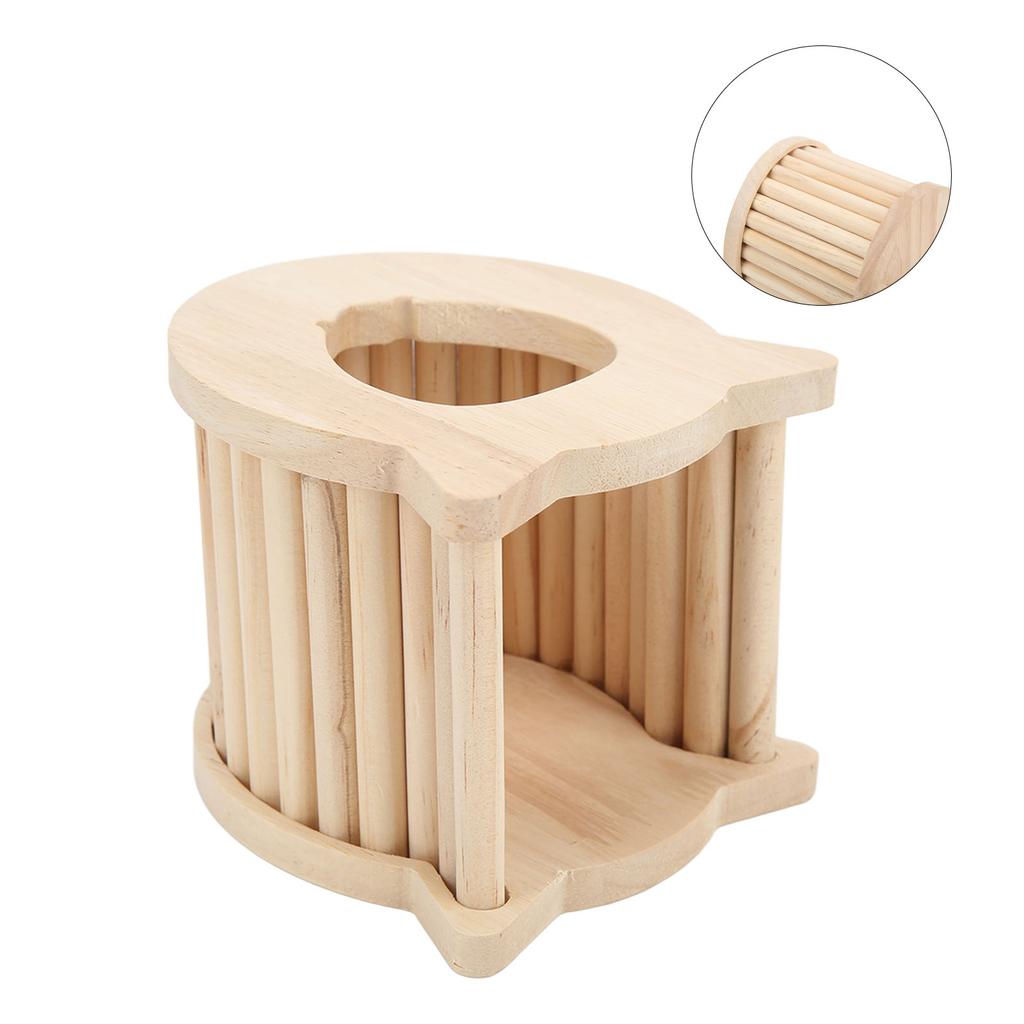 Wooden Hamster House Small Animal Hideout for Hamster Gerbils Mice Lemmings Rats