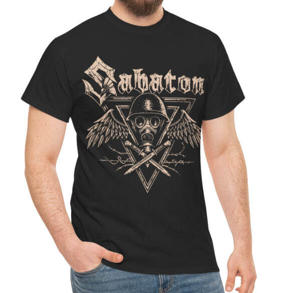 SABATON Short Sleeve Men Cotton Black Gift T- Shirt All Size XXXXL