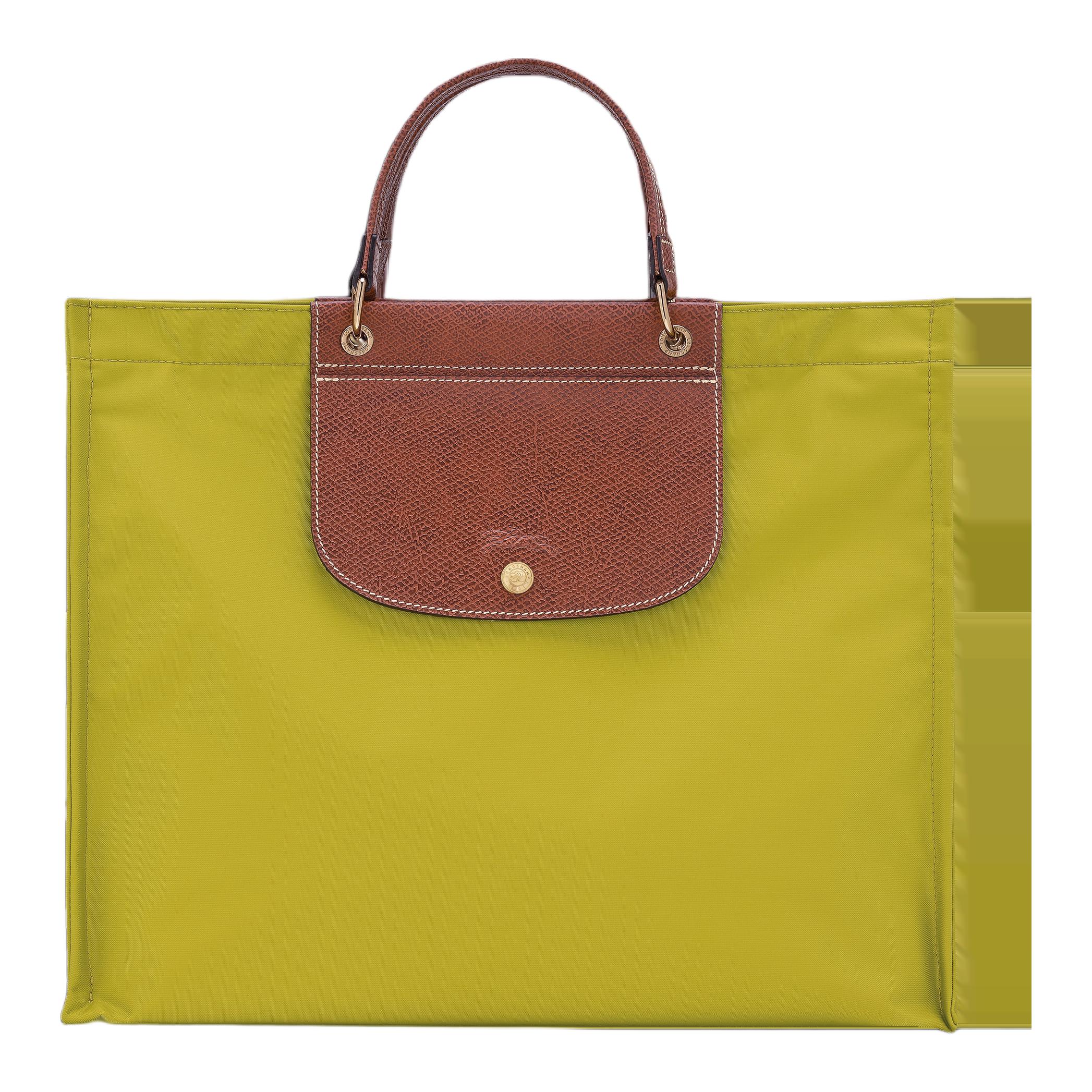 

Longchamp Leather Trimmed Embossed Logo Nylon Tote Bag Women Tote Kiwi-Green 10306HGH036