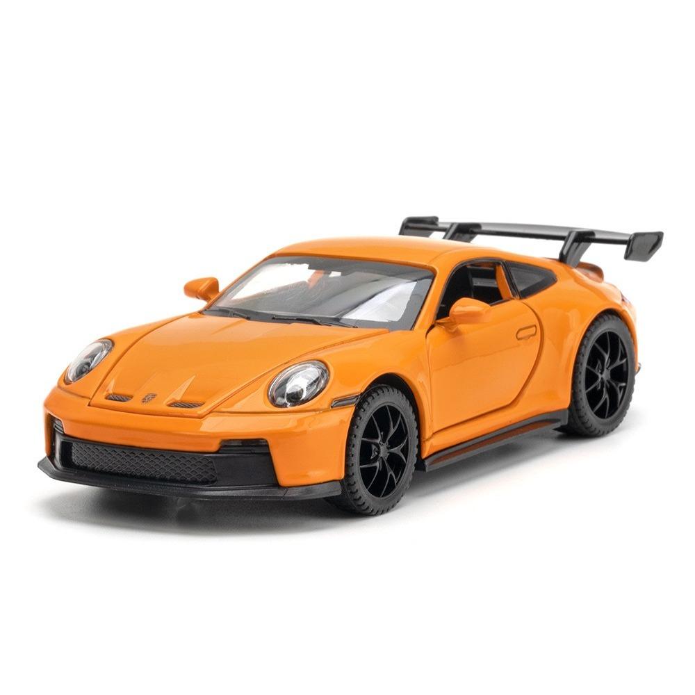 

1/32 Porsche 911 GT3 RS Сплав Модель Спортивного Автомобиля Литой Металл Гоночный Автомобиль Транспортные Средства Модель Высокая Симуляция Звук Свет Детская Игрушка Подарок Мальчику оранжевый