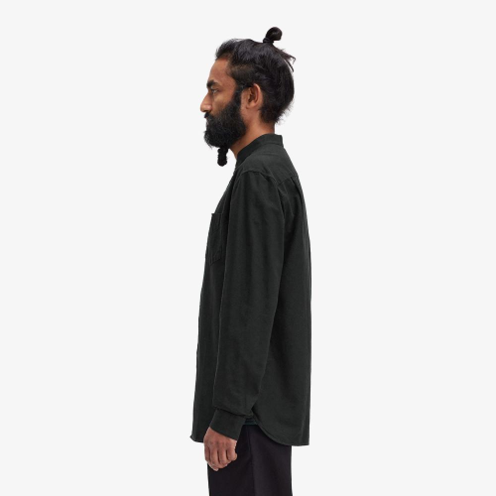 Fred Perry [sharp] Grandad Collar Ox Sports Shirt  Q20  Afpm2438503 Q20