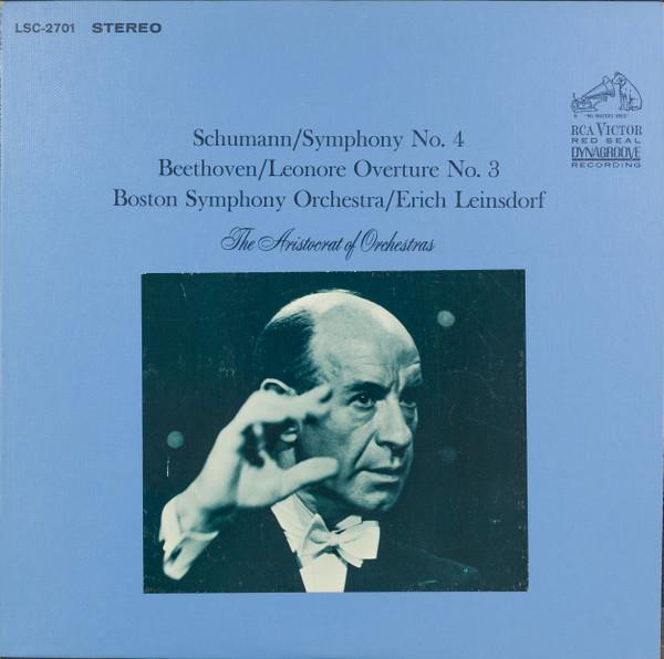 

LP Record ROBERT SCHUMANN / LUDWIG VAN BEETHO - Symphony No. 4 / Leonore Overture N LSC2701 RCA Victor Red US Classical Used