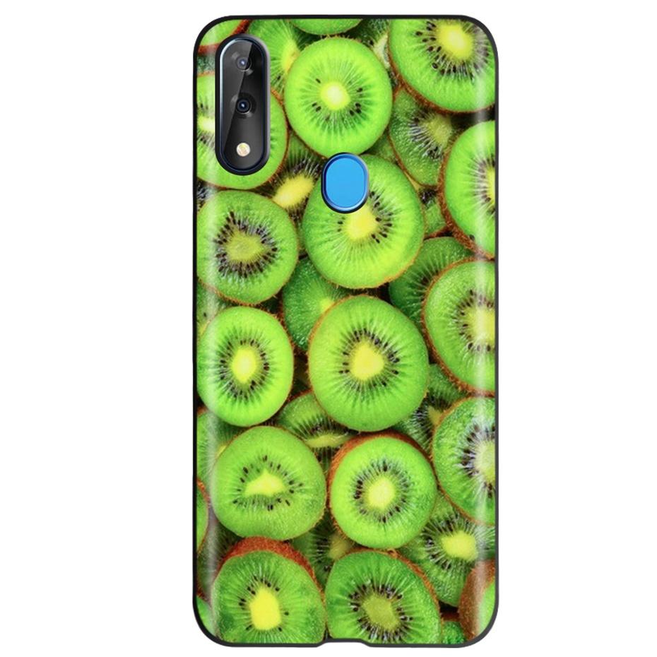 Etui do ZTE Blade V10 Modny Wzór Kwiatowy Serce Etui na Telefon do ZTE Blade V10 Vita V 10 Czarne Silikonowe Miękkie TPU Zderzak