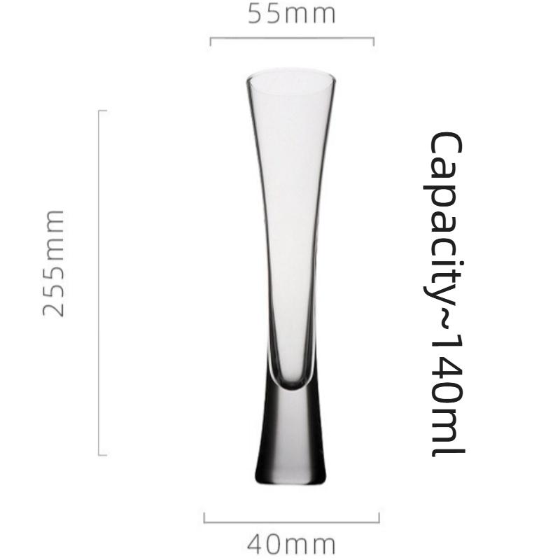 Creative Hourglass Champagne Flutes Set Elegant Crystal Glassware for Gifts Anniversary Romantic Dinner Luxury Barware